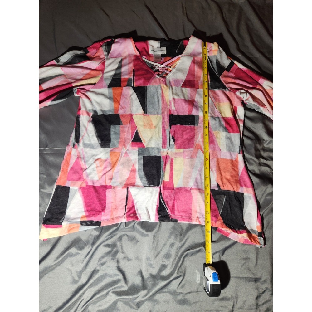 alfred dunner tops large 3/4 sleeve - Picture 4 of 6